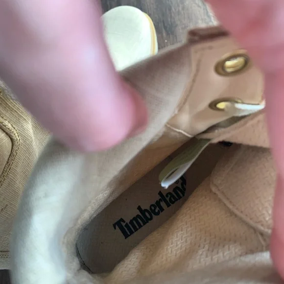 Timberland Light Tan canvas High-Top Boots - Picture 10 of 13